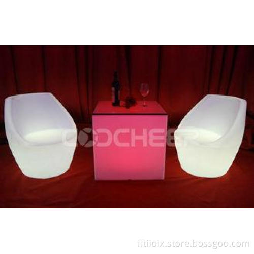 Modern Rechargeable Led illuminated outdoor furniture For G